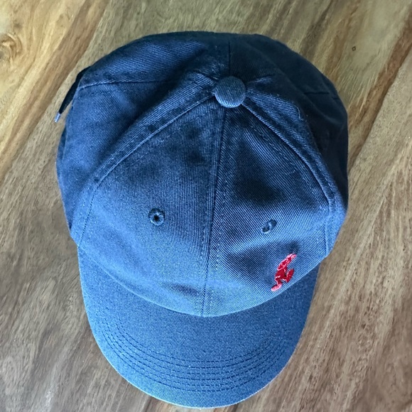 Disney Parks Adult Hat Cap Navy Blue Red Mickey Embroidery Logo Adjustable NWT - Picture 10 of 11